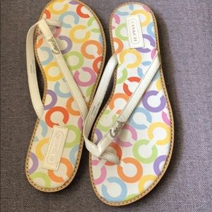 Coach flip flops size 8.5